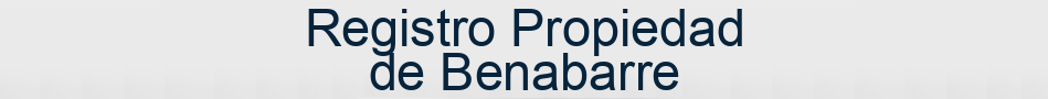 Registro Propiedad de Benabarre