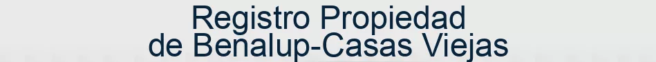 Registro Propiedad de Benalup-Casas Viejas