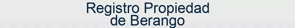 Registro Propiedad de Berango