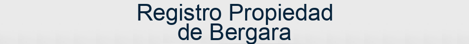 Registro Propiedad de Bergara