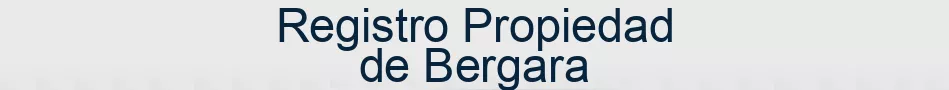 Registro Propiedad de Bergara