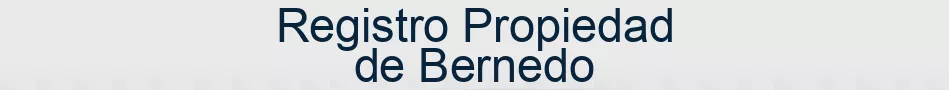 Registro Propiedad de Bernedo