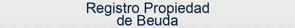 Registro Propiedad de Beuda