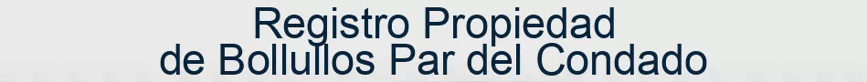Registro Propiedad de Bollullos Par del Condado