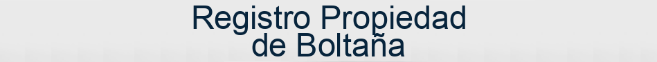 Registro Propiedad de Boltaña