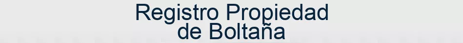 Registro Propiedad de Boltaña