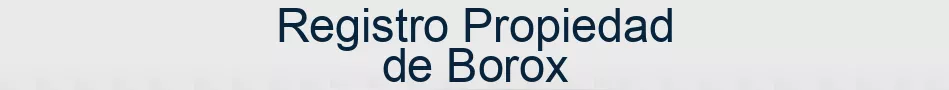 Registro Propiedad de Borox