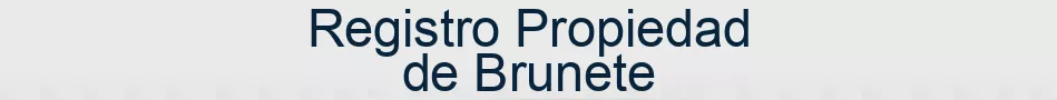 Registro Propiedad de Brunete