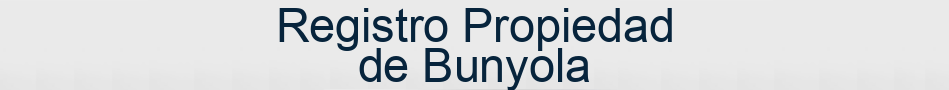 Registro Propiedad de Bunyola