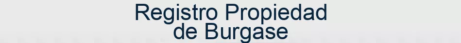 Registro Propiedad de Burgase