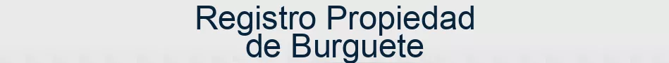 Registro Propiedad de Burguete