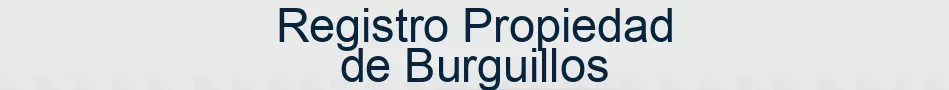 Registro Propiedad de Burguillos