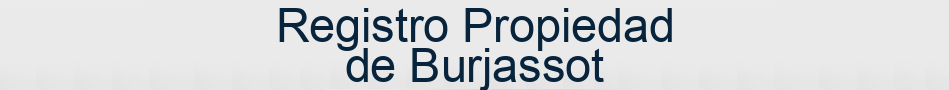 Registro Propiedad de Burjassot