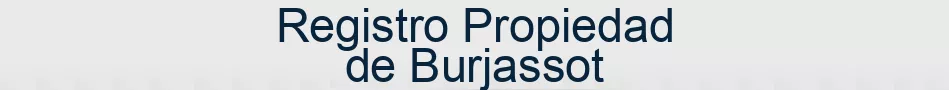 Registro Propiedad de Burjassot