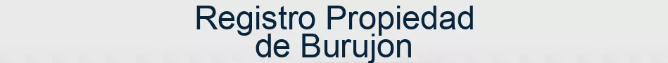 Registro Propiedad de Burujon
