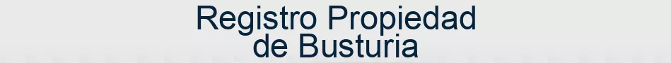 Registro Propiedad de Busturia