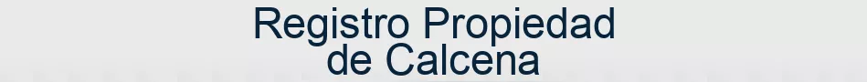 Registro Propiedad de Calcena