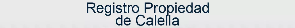 Registro Propiedad de Calella