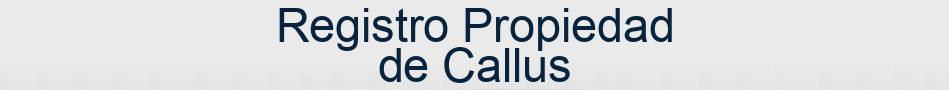 Registro Propiedad de Callus
