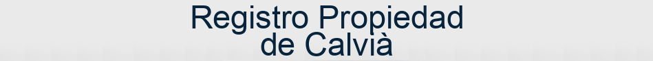 Registro Propiedad de Calvià