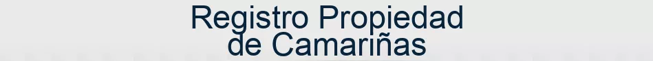 Registro Propiedad de Camariñas