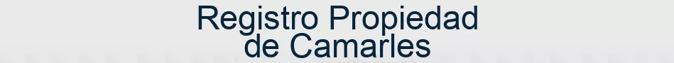 Registro Propiedad de Camarles