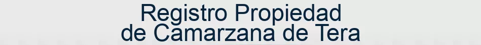 Registro Propiedad de Camarzana de Tera