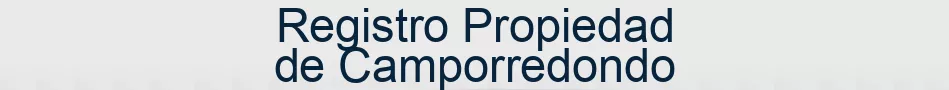 Registro Propiedad de Camporredondo