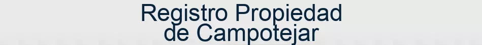 Registro Propiedad de Campotejar
