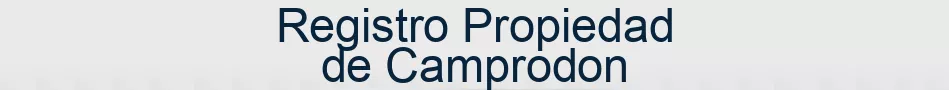 Registro Propiedad de Camprodon