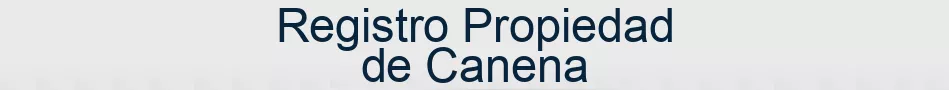 Registro Propiedad de Canena