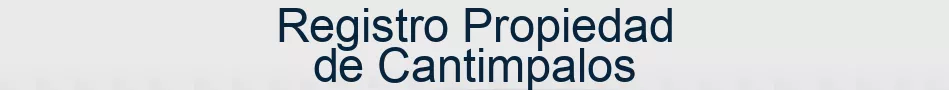 Registro Propiedad de Cantimpalos