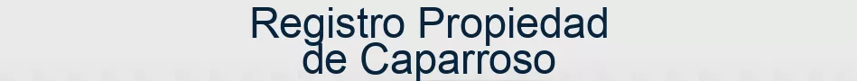 Registro Propiedad de Caparroso