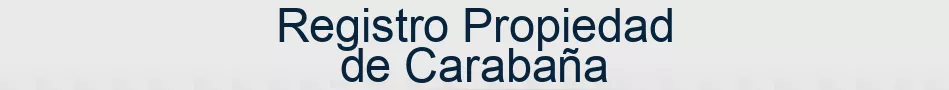 Registro Propiedad de Carabaña