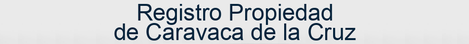 Registro Propiedad de Caravaca de la Cruz