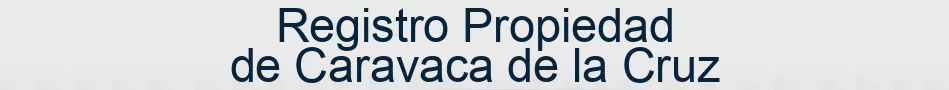 Registro Propiedad de Caravaca de la Cruz