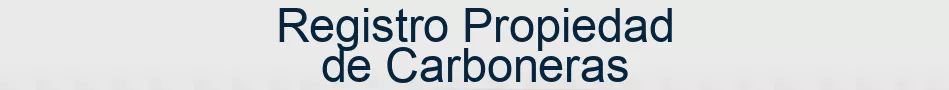 Registro Propiedad de Carboneras