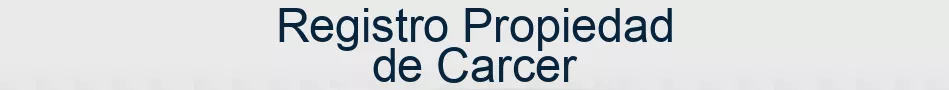 Registro Propiedad de Carcer