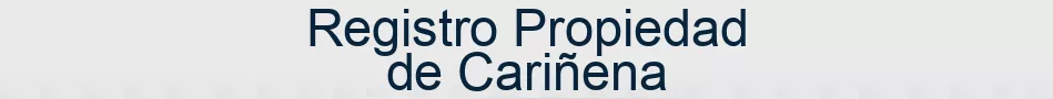 Registro Propiedad de Cariñena