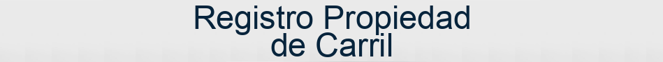 Registro Propiedad de Carril