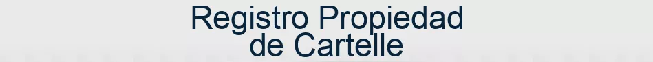 Registro Propiedad de Cartelle