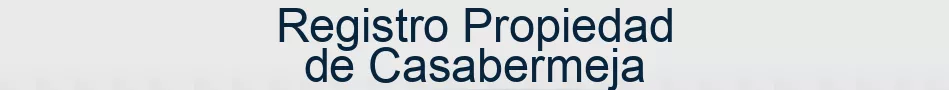 Registro Propiedad de Casabermeja