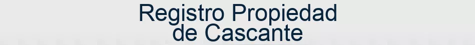 Registro Propiedad de Cascante