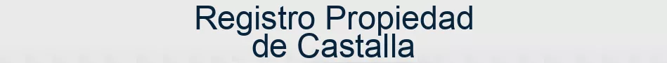 Registro Propiedad de Castalla