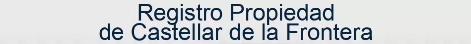 Registro Propiedad de Castellar de la Frontera