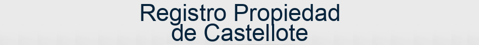 Registro Propiedad de Castellote