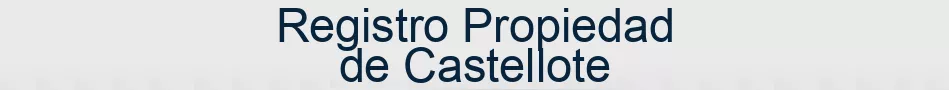 Registro Propiedad de Castellote