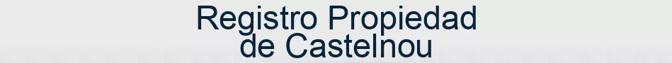 Registro Propiedad de Castelnou
