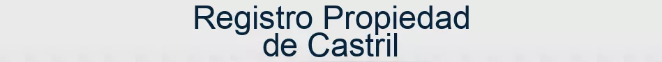 Registro Propiedad de Castril