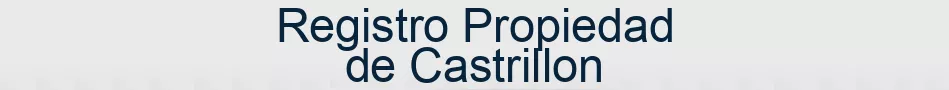 Registro Propiedad de Castrillon